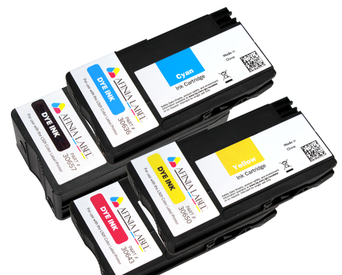 Afinia L501/L502 4 Pack Dye CMYK Ink Cartridge Set