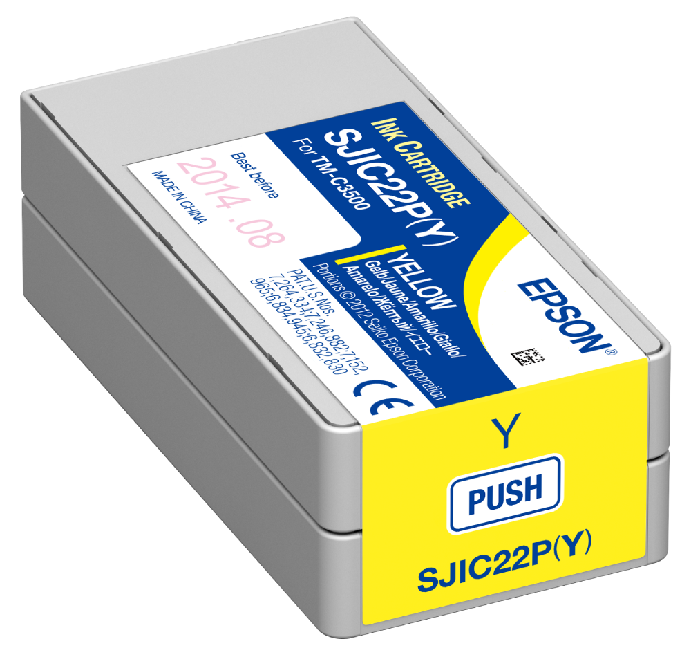 Epson TM-C3500 Yellow Pigment Ink Cartridge|SJIC22P| Epson Ink