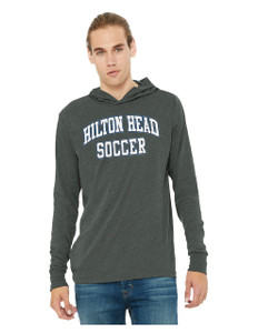 Unisex Jersey Long Sleeve Hoodie with Logo