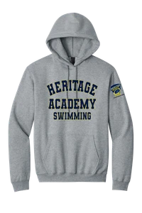 Heritage Academy Swimming Fleece Pullover Hooded Sweatshirt