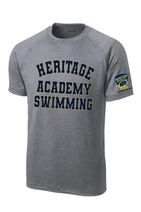 Heritage Academy Swimming Men's Performance Crewneck T-Shirt 