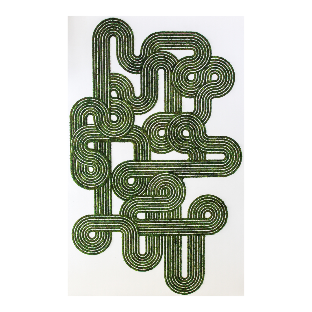 Optical Moss Art - Labyrinth (77" H x 122" W)
