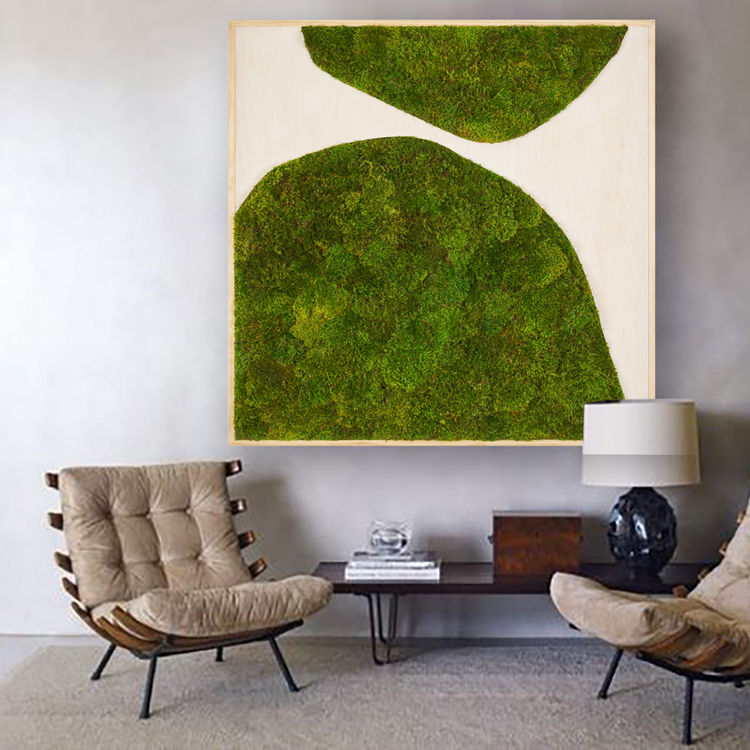 Moss Art - Abstract Collection No. 1 (47" H x 47" W)