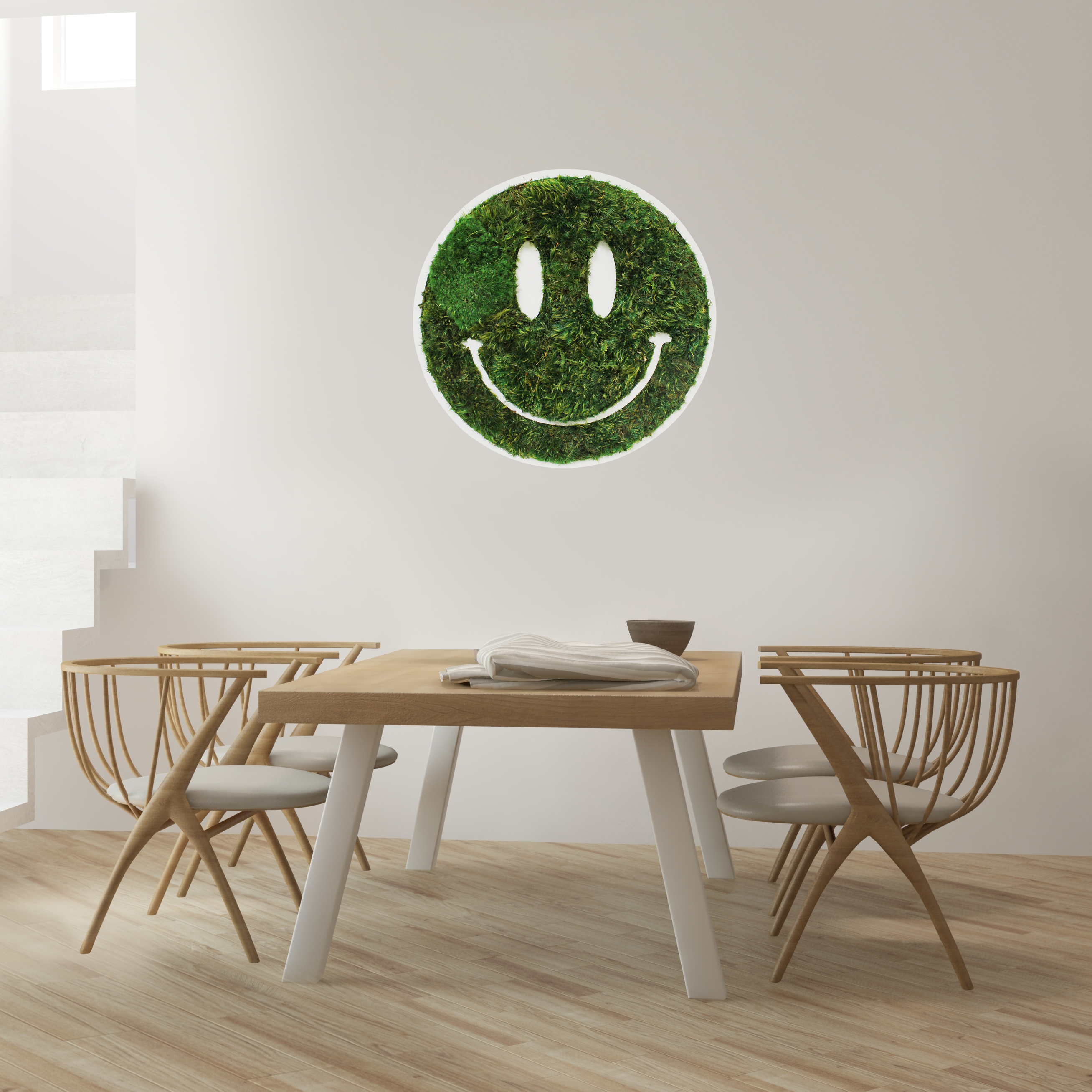 Smiley Face - Moss Wall Decor