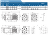 Franklin MultiStage Transfer Pump , 20AMH4B-53 , 96140020304 Dimensional Drawing