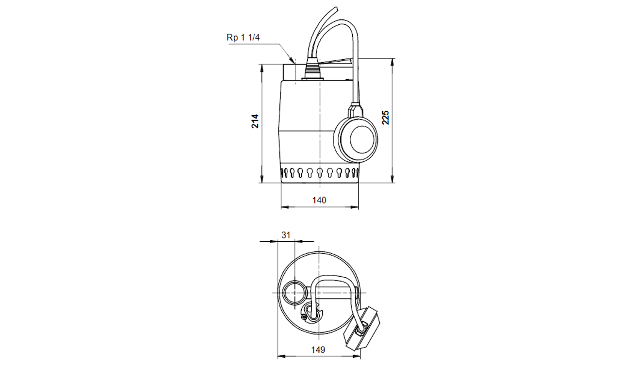 UNILIFT KP250-A-1 c/w Dimensional Drawing