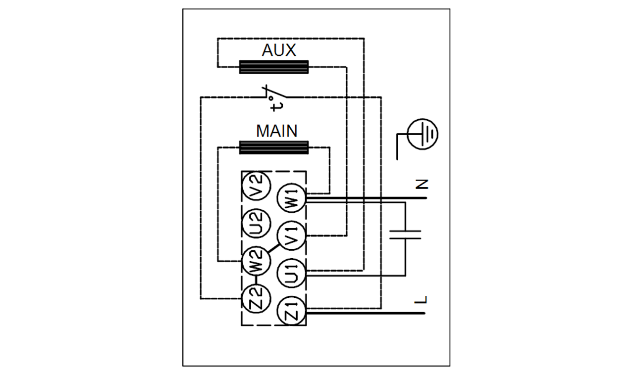 CM-SP Horizontal CM1-4 Wiring Diagram