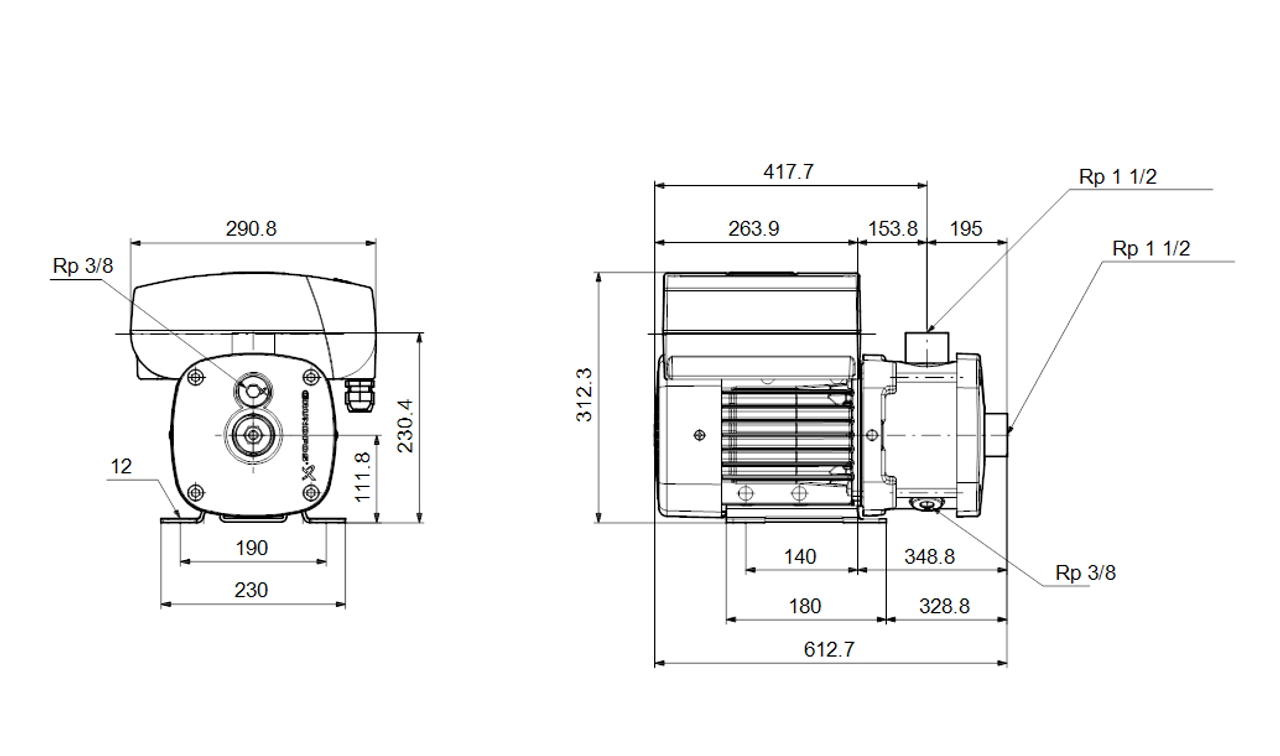 CME10-5 Dimensional Drawing