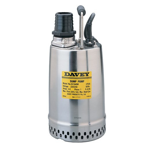 Davey DCS55M Double Case Submersible Greywater Pump - Manual Single Phase