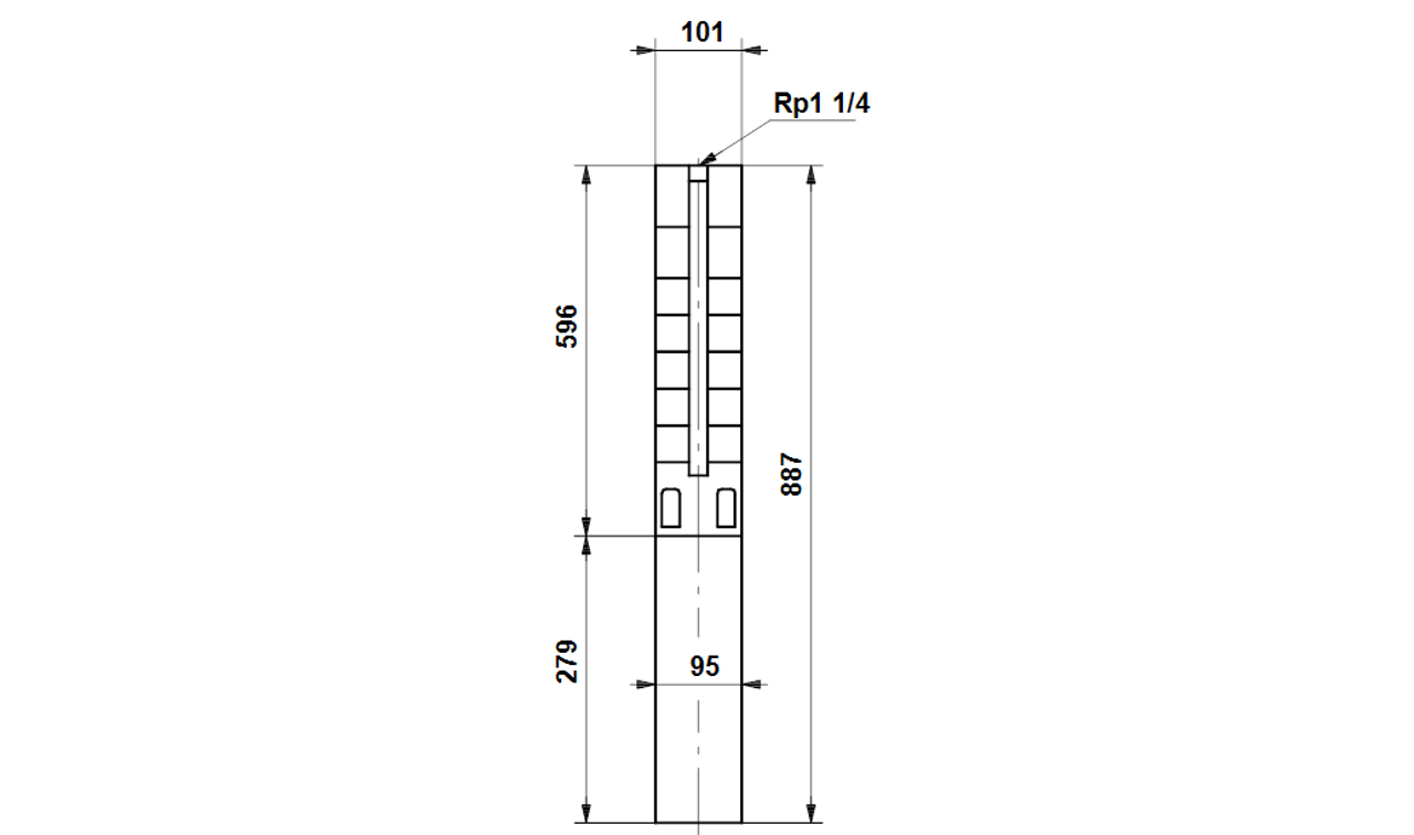 SP 1A-21 Dimension Drawing