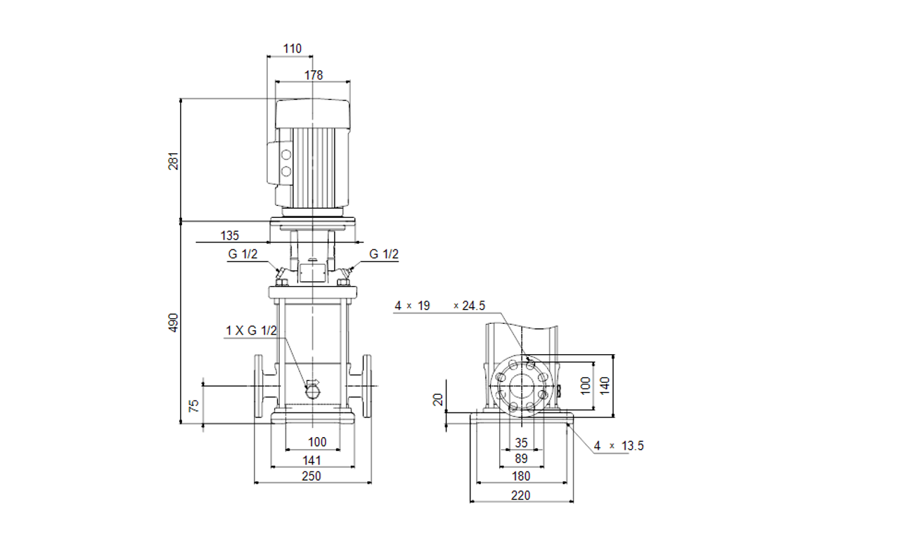 Grundfos Vertical Multistage CR 5-9 , 3x415V