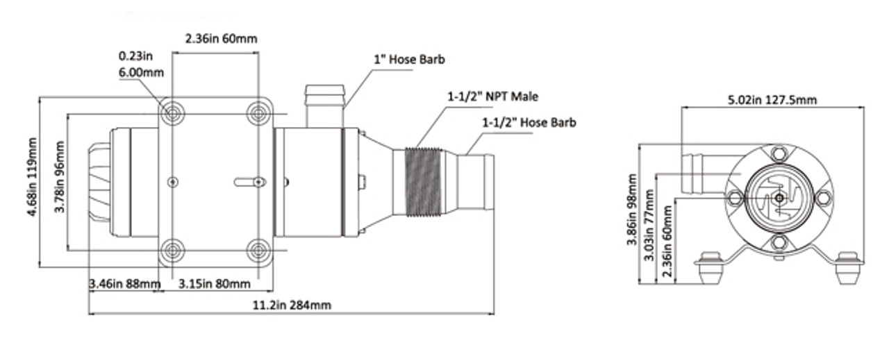 Seaflo Macerator 12GPM 12V