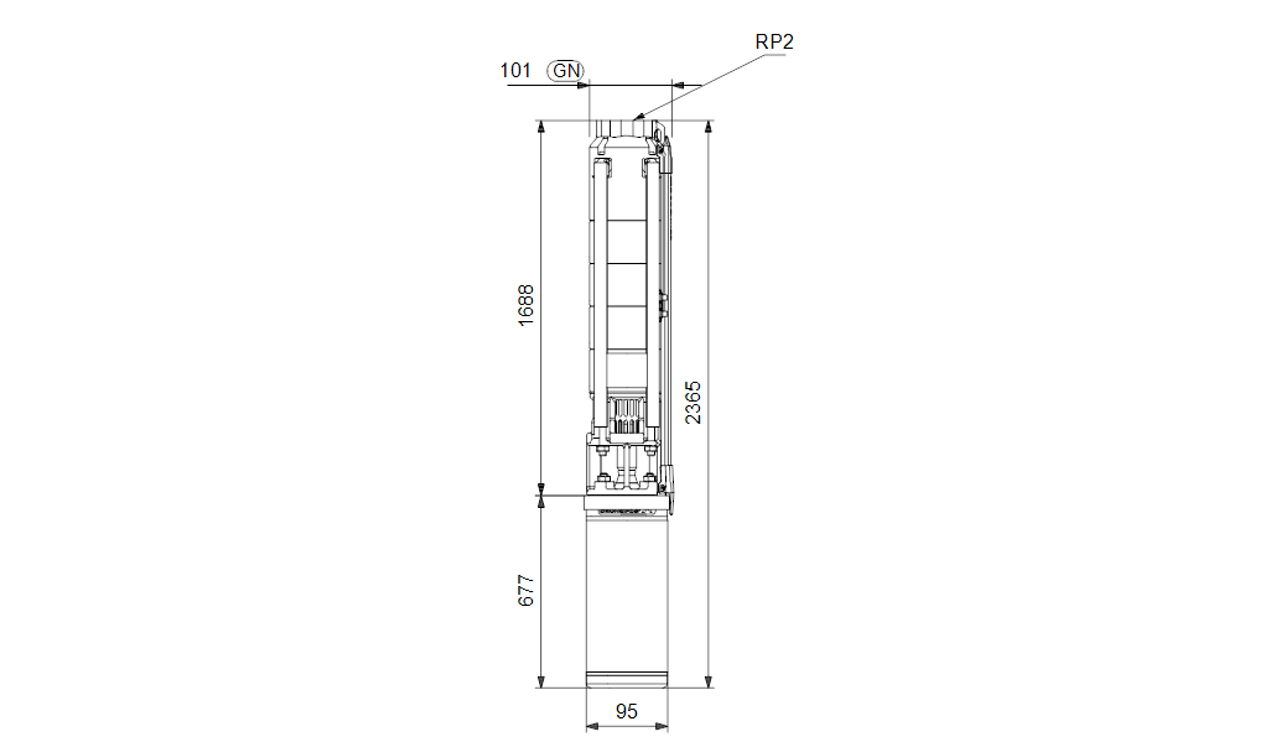 SP 9-29 415v Dimension Drawing