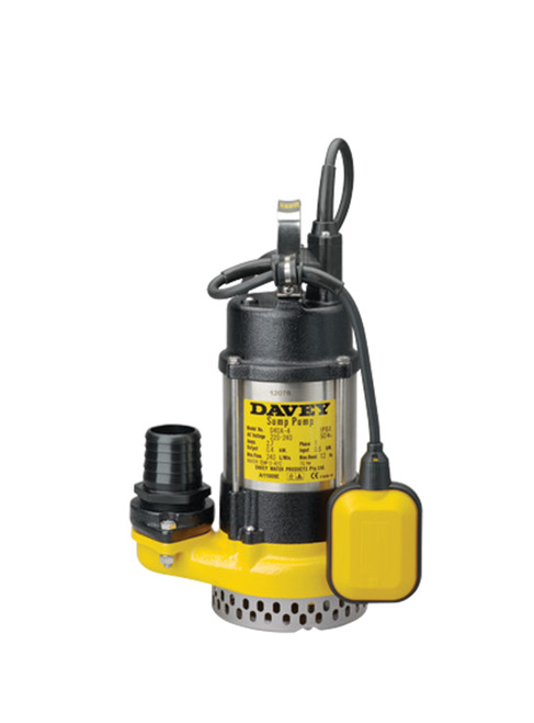 Davey D25A Submersible Dewatering Pump with Float Switch - Single Phase
