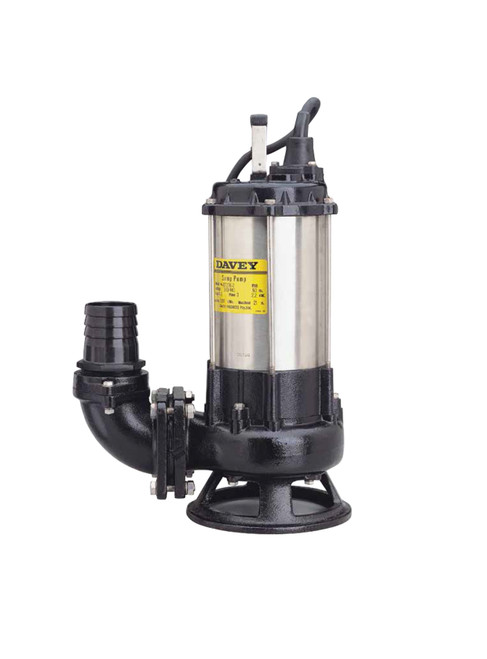 Davey DT55S Single Channel Submersible Sewage Pump - Three Phase