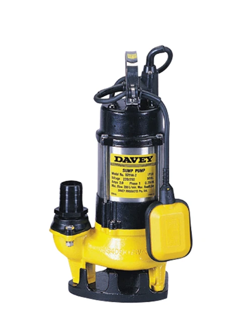 Davey D25VA Vortex Sewage Pump with Float Switch - Single Phase