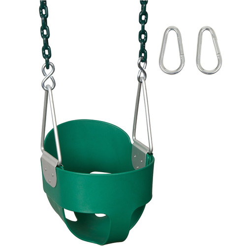 Bucket Swing Seat with Coated Chains