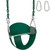 Green Half Bucket Swing Seat with Coated Chains.