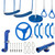 Accessory Swing Set Kit blue. Accessory Swing Set Kit blue.