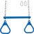 Trapeze bar with rings blue. Trapeze bar with rings blue.