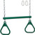 Playground trapeze bar with rings and hooks. Playground trapeze bar with rings and hooks.