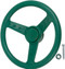 Green Steering Wheel.