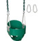 This green Highback Full Bucket Swing Seat is what the kids want to swing in.