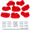 Red Rock Wall Pegs are perfect for your backyard.
