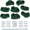 Our Green Rock Wall Hand Holds are a sweet addition to your backyard.