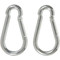 spring loaded clips.