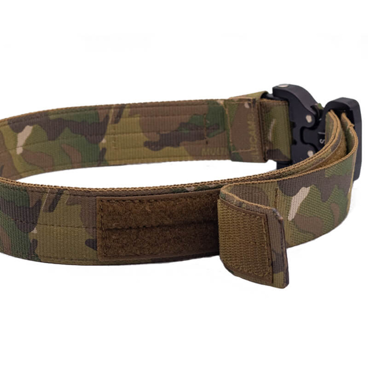 Tac shield gun belt 1.75 reforzado - hebilla cobra coyote brown usa made