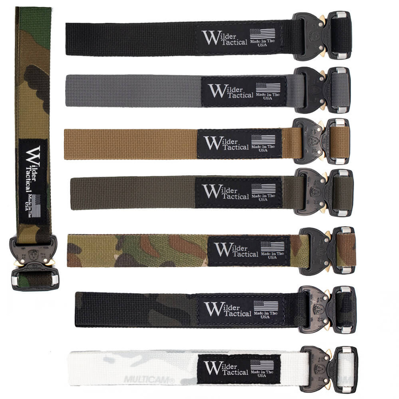 สายรัดต้นขา Wilder Tactical​ 1 Webbing Leg Strap with either Cobra FM  Buckle​ MultiCam​ Black​