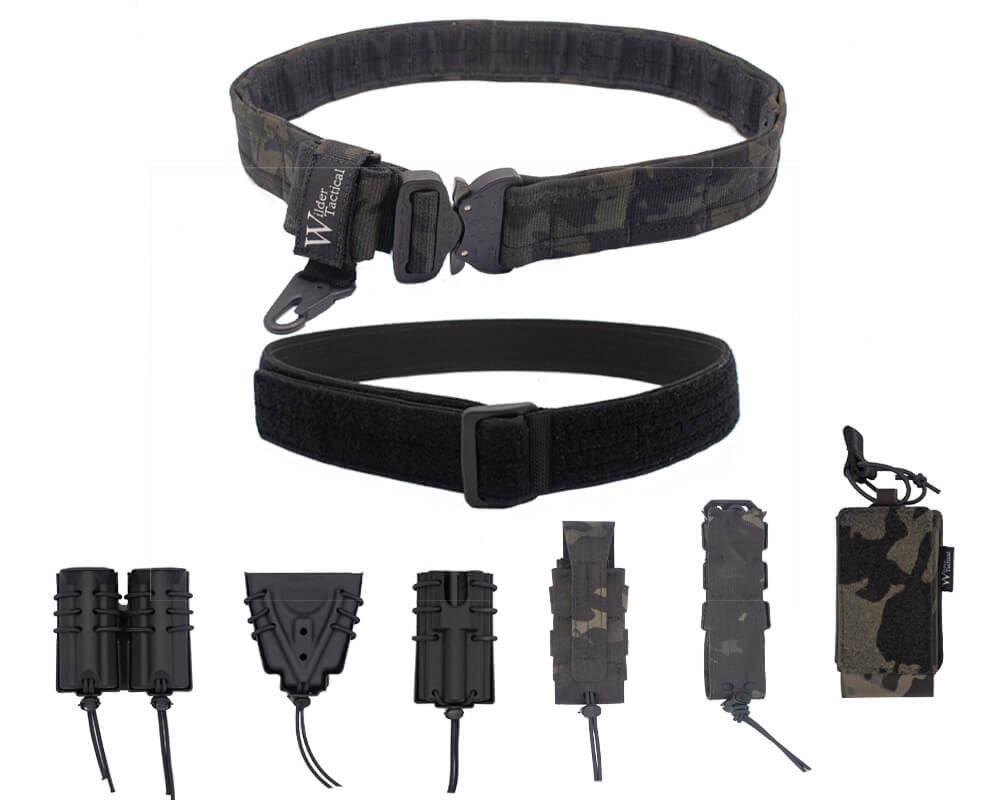 実物 Wilder Tactical ベルト LE ブラック Sサイズ Urban Defender LE Belt Package - Wilder Tactical