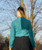 Teal Dress Blouse, Green Top, pair with Jeans