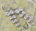 Very beautiful earring silver rhodium plated