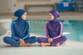 Girl Islamic Swimsuit Life Style Photo