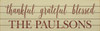 Option 1: Last Name Only (Shown in Old Cream with Burgundy lettering)