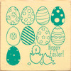 Happy Easter (Hatching Eggs)|Easter Wood  Sign| Sawdust City Wholesale Signs