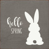 Hello Spring (Bunny)| Wooden Spring  Sign| Sawdust City Wholesale Signs