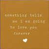 Some tells me I am going to love you forever |Wooden Love  Signs | Sawdust City Wood Signs Wholesale