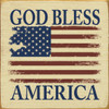 God Bless America Flag (Two Colors)|Patriotic Wood Signs | Sawdust City Wood Signs Wholesale