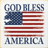 God Bless America Flag (Two Colors)|Patriotic Wood Signs | Sawdust City Wood Signs Wholesale