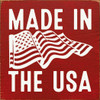 Made In The USA Flag |Patriotic Wood Signs | Sawdust City Wood Signs Wholesale