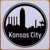 Kansas City Circle Skyline |City Skyline Wood Signs | Sawdust City Wood Signs Wholesale