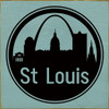 St. Louis Circle Skyline |City Skyline Wood Signs | Sawdust City Wood Signs Wholesale