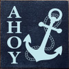 Ahoy (Anchor) | Wood Signs with Anchor Design | Sawdust City Wood Signs Wholesale