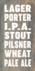Lager Porter I.P.A Stout Pilsner Wheat Pale Ale | Wooden Beer Signs | Sawdust City Wood Signs Wholesale