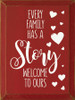 Every Family Has A Story. Welcome To Ours | Wooden Family  Signs | Sawdust City Wood Signs Wholesale