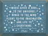 Music Gives A Soule To The Universe...| Wooden Signs with Quotes | Sawdust City Wood Signs Wholesale