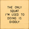 The Only Squat I'm Used to Doing Is Diddly | Funny Wood Signs | Sawdust City Wood Signs Wholesale